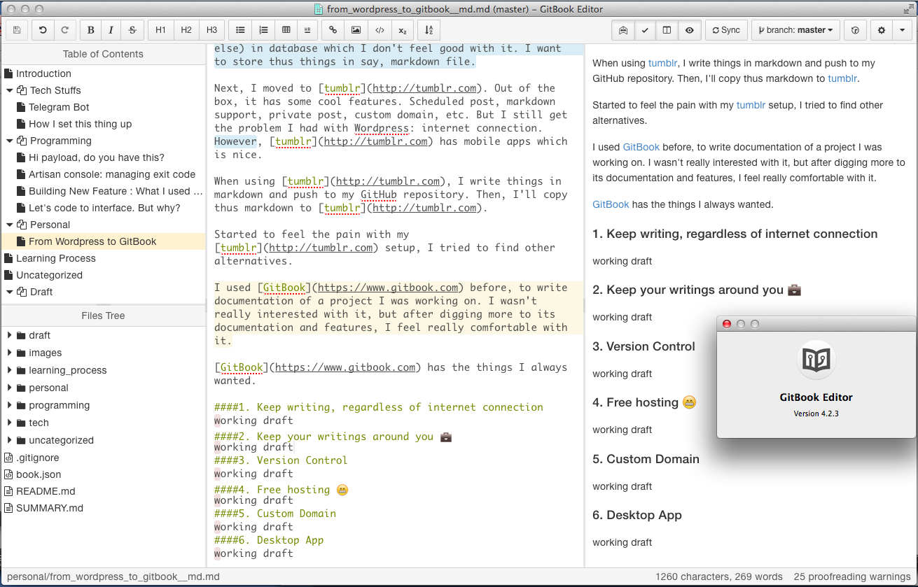 GitBook Editor