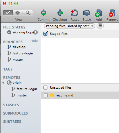 SourceTree Sidebar